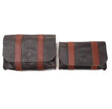 Load image into Gallery viewer, Rollins Road Brown Leather Belt Bag with Fidlock Button Snap Closure