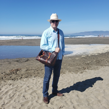 Load image into Gallery viewer, Rollins Road Brown Buffalo Leather Messenger Bag