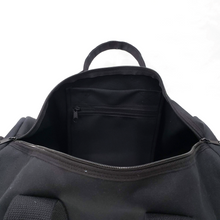 Load image into Gallery viewer, Black Cotton Canvas Round Duffel, Washable