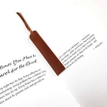 Load image into Gallery viewer, Rollins Road Handmade Leather Book Mark with personalization