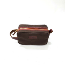 Load image into Gallery viewer, Rollins Road Canvas Shaving Kit with Leather Trim