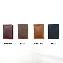 Load image into Gallery viewer, Leather Card Wallet Colors from Rollins Road