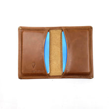 Load image into Gallery viewer, Saddle Tan Leather Card Wallet from Rollins Road
