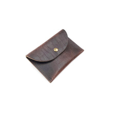 Load image into Gallery viewer, Rollins Road Leather Coin Pouch, Card Wallet with Snap Closure