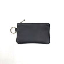 Load image into Gallery viewer, Rollins Road Black Leather Keychain Pouch