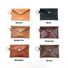 Load image into Gallery viewer, Leather Envelope Keychain Wallet