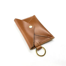 Load image into Gallery viewer, Leather Envelope Keychain Wallet