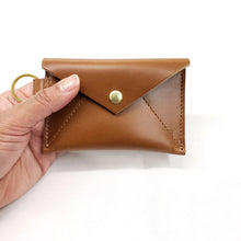 Load image into Gallery viewer, Leather Envelope Keychain Wallet