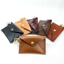 Load image into Gallery viewer, Leather Envelope Keychain Wallet
