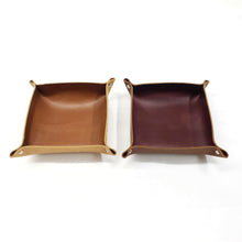 Load image into Gallery viewer, Leather Valet Tray, Desk Caddy, Organizer Tray