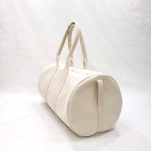 Load image into Gallery viewer, Natural Cotton Canvas Round Duffel, Washable