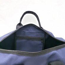 Load image into Gallery viewer, Navy Cotton Canvas Round Duffel, Washable