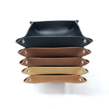 Load image into Gallery viewer, Leather Valet Tray, Organizer Tray