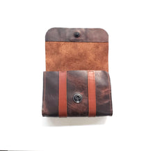 Load image into Gallery viewer, Rollins Road Brown Leather Belt Bag with Fidlock Button Snap Closure
