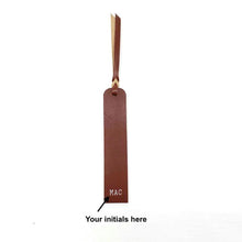 Load image into Gallery viewer, Rollins Road Handmade Leather Book Mark with personalization
