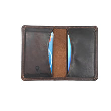 Load image into Gallery viewer, Rollins Road Brown Buffalo Leather Card Wallet
