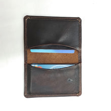 Load image into Gallery viewer, Rollins Road Brown Buffalo Leather Card Wallet
