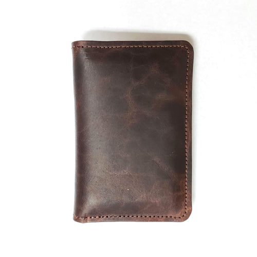 Rollins Road Brown Buffalo Leather Card Wallet