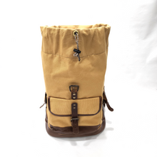 Load image into Gallery viewer, Canvas with Leather Trim Backpack for travel. Rollins Road
