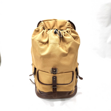 Load image into Gallery viewer, Canvas Backpack with Leather Trim
