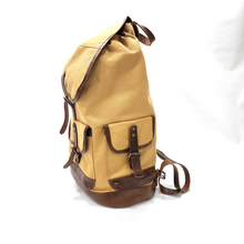 Load image into Gallery viewer, Canvas Backpack with Leather Trim travel bag. Rollins Road
