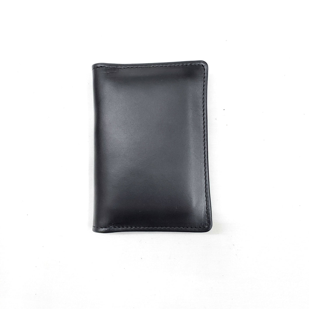 Black Leather Card Wallet from Rollins Road