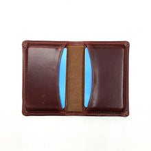 Load image into Gallery viewer, Burgundy Leather Card Wallet from Rollins Road
