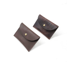 Load image into Gallery viewer, Rollins Road Leather Coin Pouch, Card Wallet with Snap Closure
