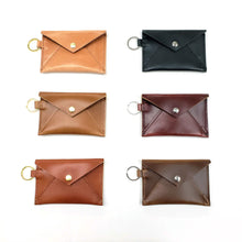 Load image into Gallery viewer, Leather Envelope Keychain Wallet
