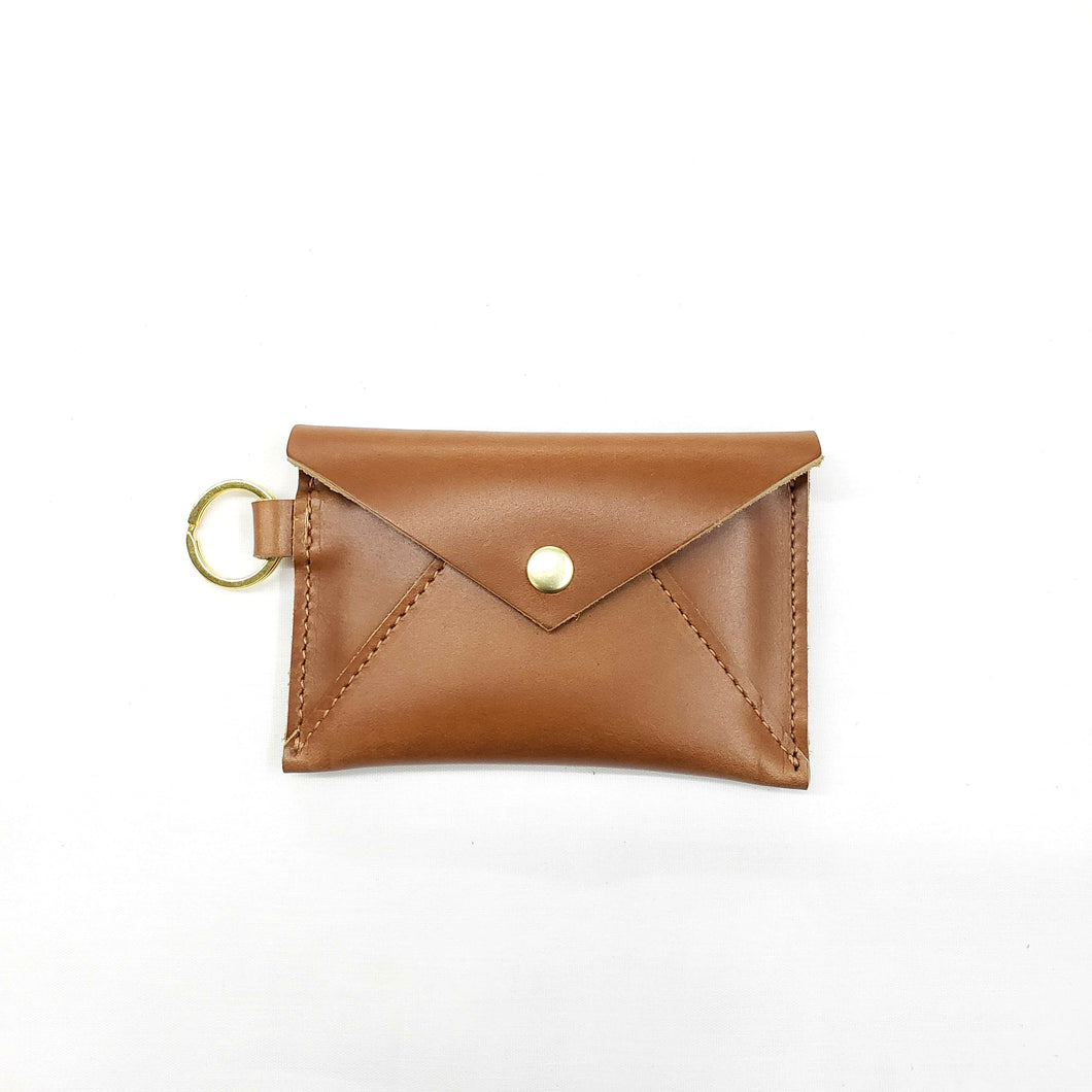 Leather Envelope Keychain Wallet