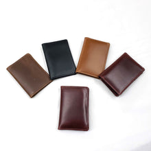 Load image into Gallery viewer, Leather Compact Bi-Fold, Travel Wallet
