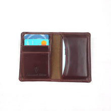 Load image into Gallery viewer, Leather Compact Bi-Fold, Travel Wallet
