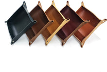 Load image into Gallery viewer, Rollins Road Leather Valet Tray, Organizer Tray
