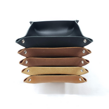 Load image into Gallery viewer, Leather Valet Tray, Organizer Tray
